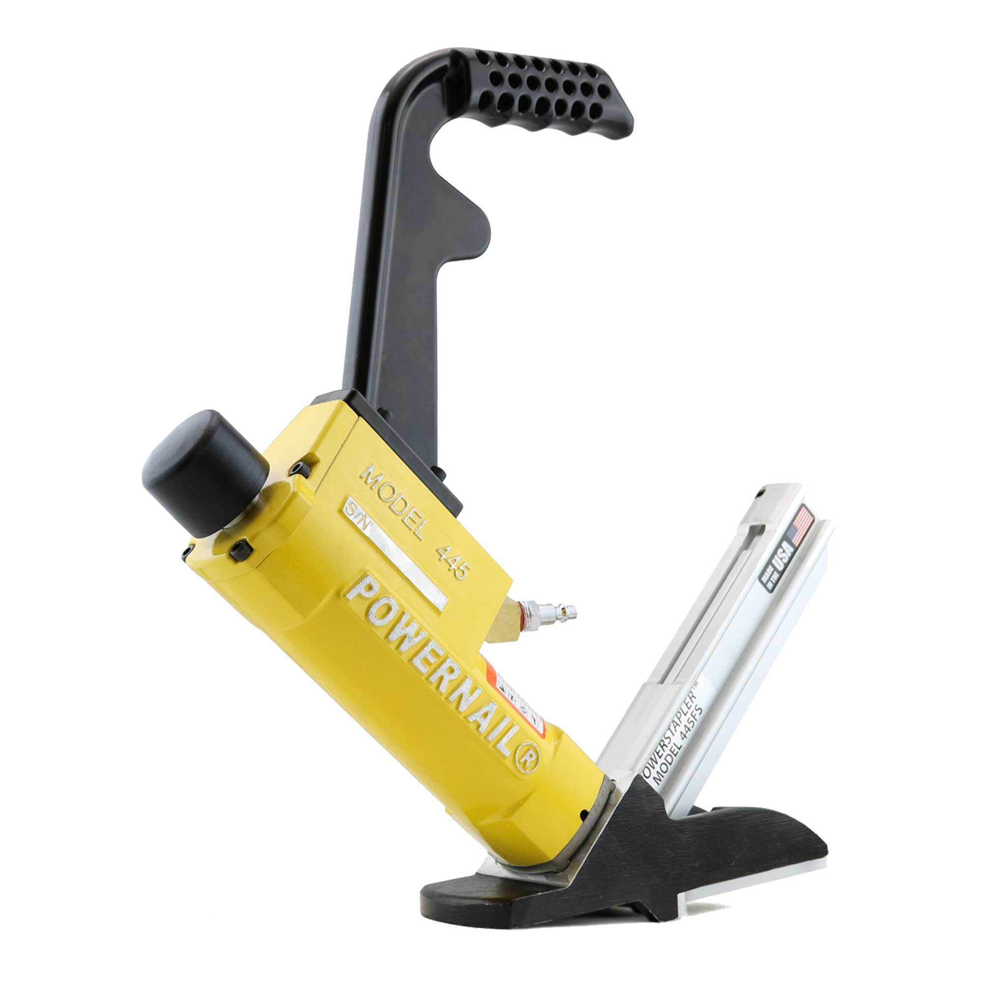 POWERNAIL, Pneumatic 15.5ga Flooring Stapler, Fastener Size 0 in, Nail Gun Angle 0 °, Model# 445FSW.PWR